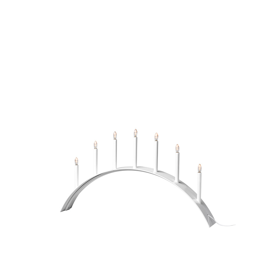 SMD Design Spica Bow Ljusstake 7 LED Vit
