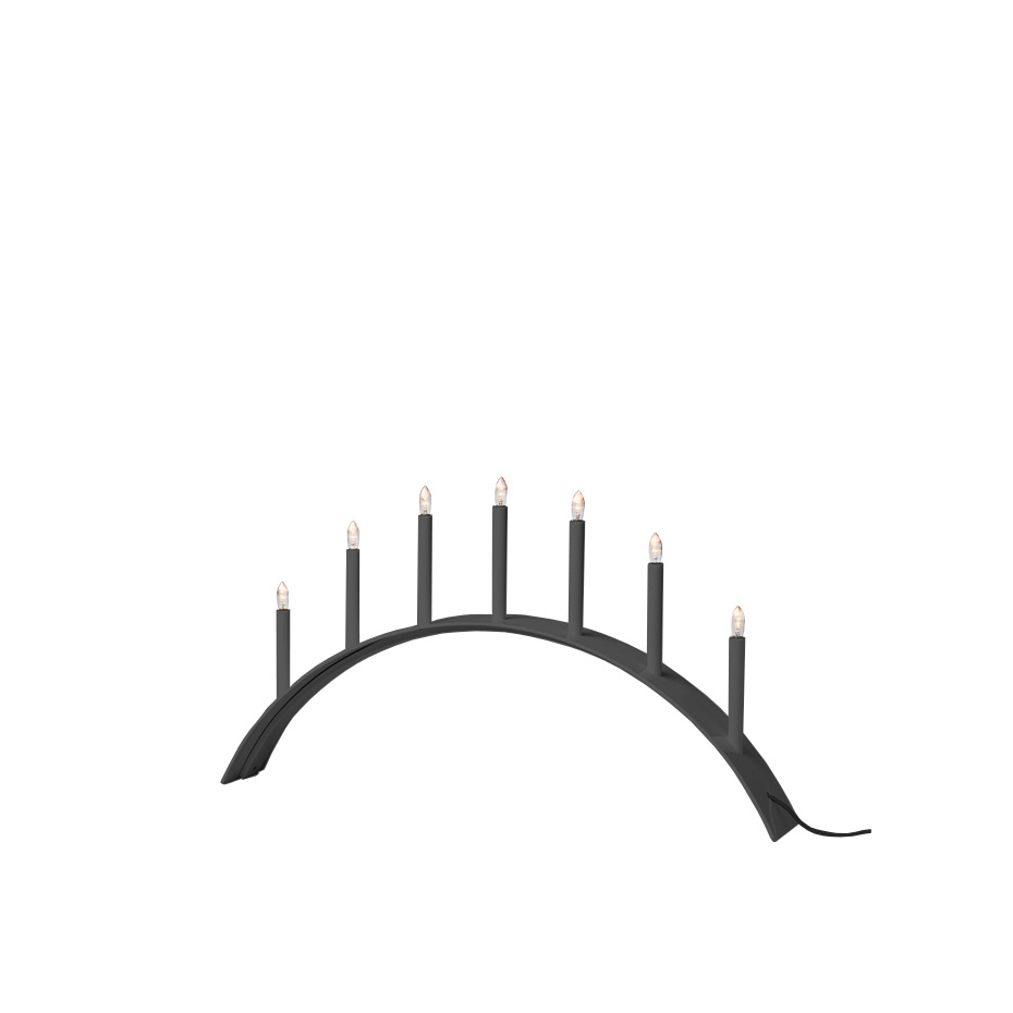 SMD Design Spica Bow Ljusstake 7 LED Grå