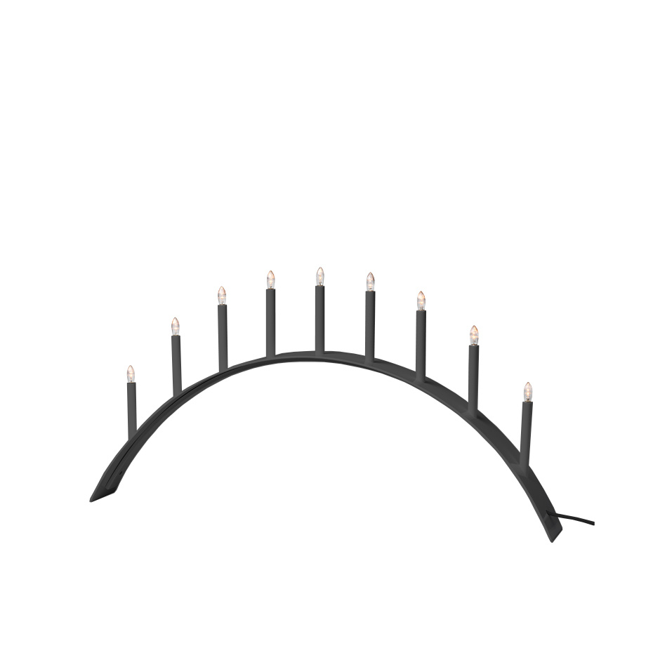 SMD Design Spica Bow Ljusstake 9 LED Grå