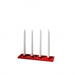 Crater 4 Ljushållare Röd SMD Design Crater 4 Ljushållare Röd