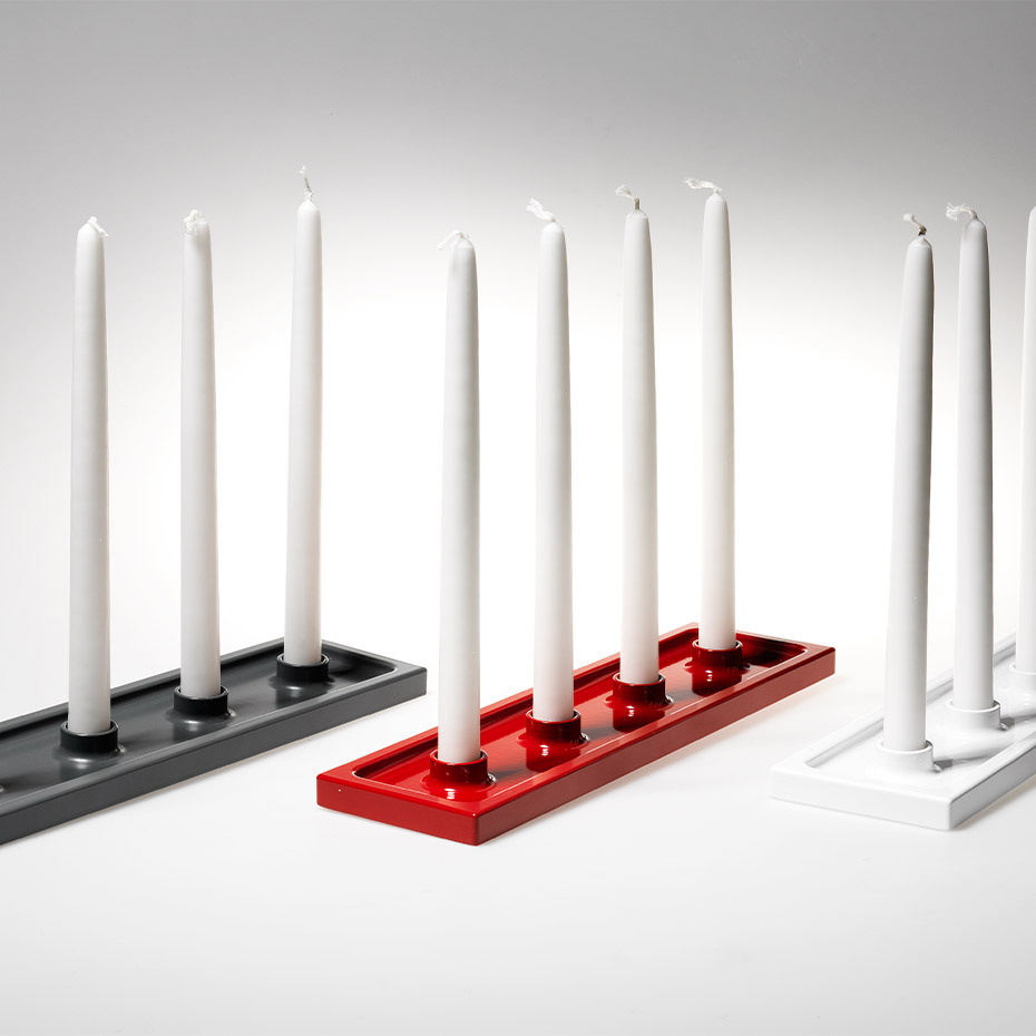 Crater 4 Ljushållare Grå