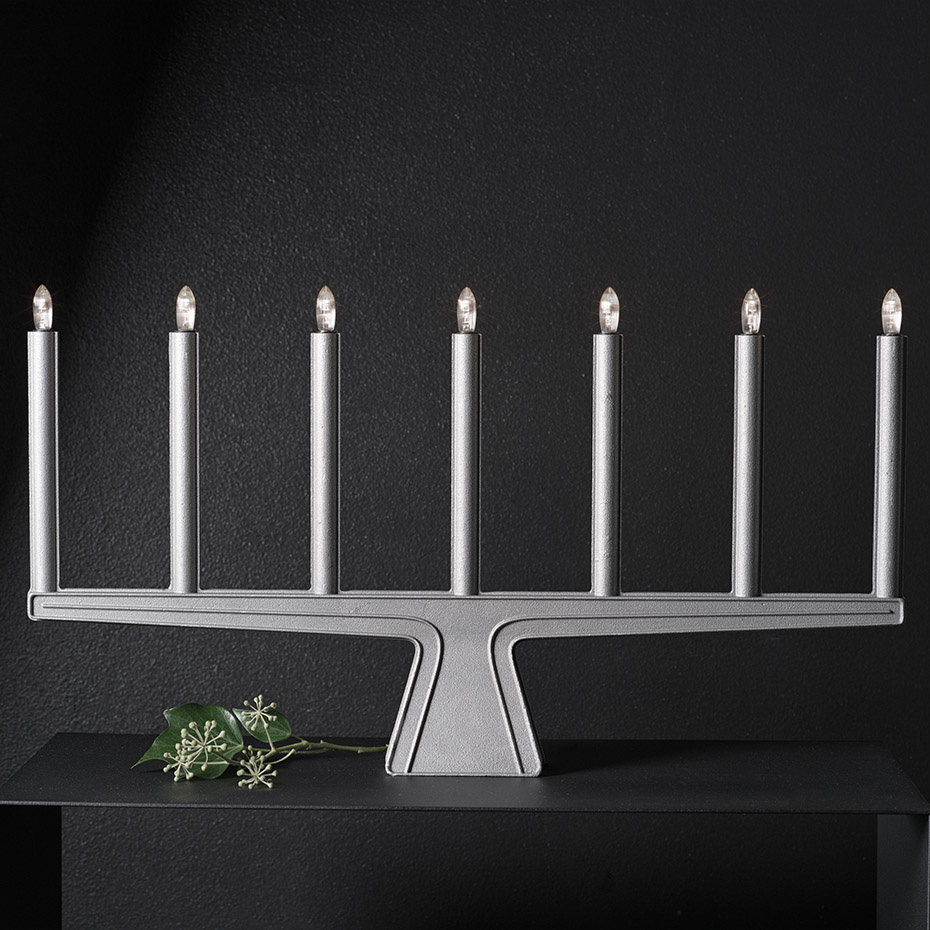 Stella Ljusstake 7 LED Aluminium