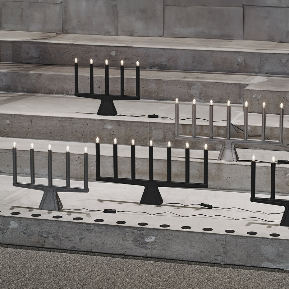 Stella Ljusstake 7 LED Aluminium