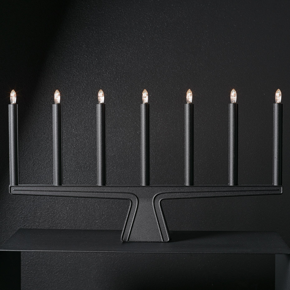 Stella Ljusstake 7 LED Svart