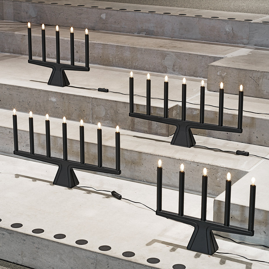 Stella Ljusstake 7 LED Svart