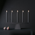 Stella Ljusstake 5 LED Svart Stella Ljusstake 5 LED Svart