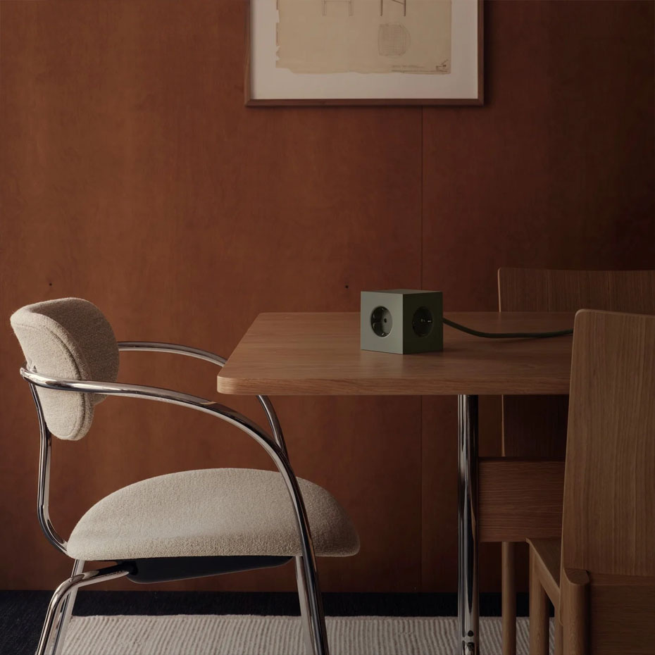 Square 1 Grenuttag Dual USB-C 30W & Magnet 1,8m Oak Green