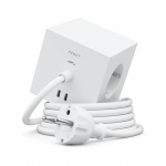 Square 1 Grenuttag Dual USB-C 30W & Magnet 1,8m Martinelli Luce Edition Opal White Square 1 Grenuttag Dual USB-C 30W & Magnet 1,8m Martinelli Luce Edition Opal White