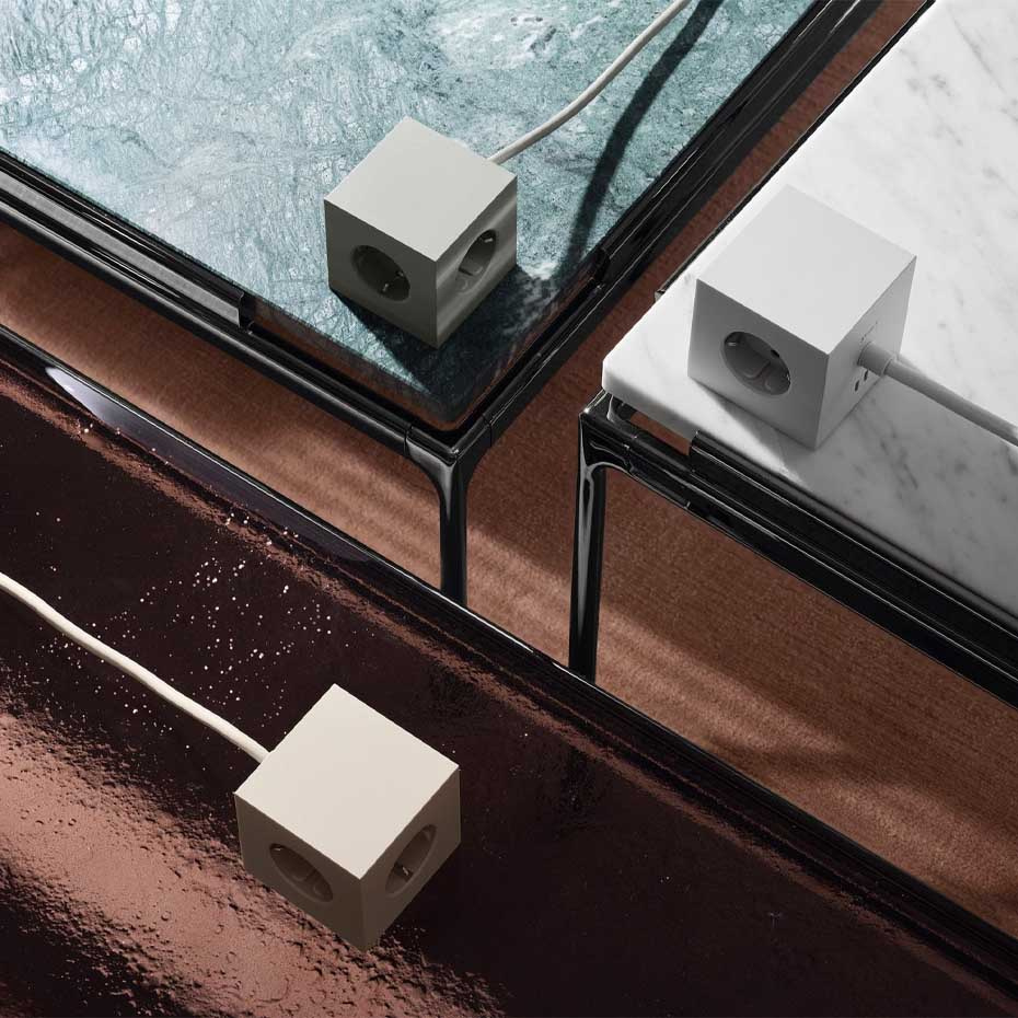 Square 1 Grenuttag Dual USB-C 30W & Magnet 3m Gotland Grey