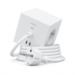 Square 1 Grenuttag Dual USB-C 30W & Magnet 3m Martinelli Luce Edition Opal White Square 1 Grenuttag Dual USB-C 30W & Magnet 3m Martinelli Luce Edition Opal White