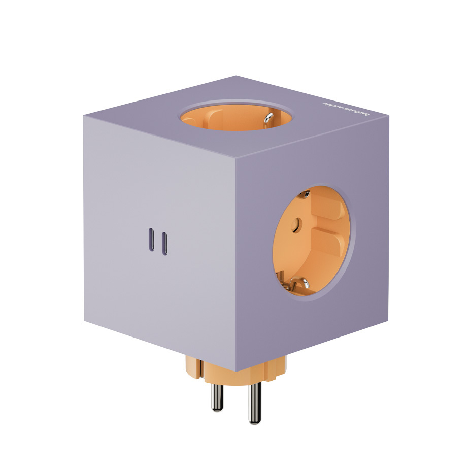 Square 2 Grenuttag Dual USB-C 30W Bauhaus-Archiv Edition Lavender Glow