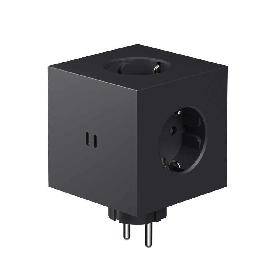 Avolt Square 2 Grenuttag Dual USB-C 30W Stockholm Black