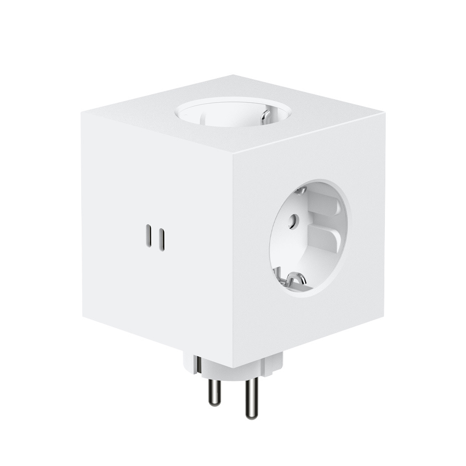 Avolt Square 2 Grenuttag Dual USB-C 30W Martinelli Luce Edition Opal White