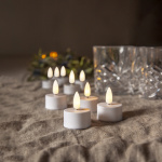 Flamme LED Värmeljus Vit 2-Pack Flamme LED Värmeljus Vit 2-Pack