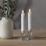 Flamme LED Antikljus 15cm Vit 2-Pack Flamme LED Antikljus 15cm Vit 2-Pack