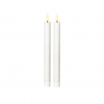 Flamme LED Antikljus 25cm Vit 2-Pack Flamme LED Antikljus 25cm Vit 2-Pack