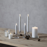 Flamme LED Antikljus 25cm Vit 2-Pack Flamme LED Antikljus 25cm Vit 2-Pack