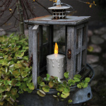 Paula LED Blockljus 11,5cm Med Ljusrelä Beige Paula LED Blockljus 11,5cm Med Ljusrelä Beige