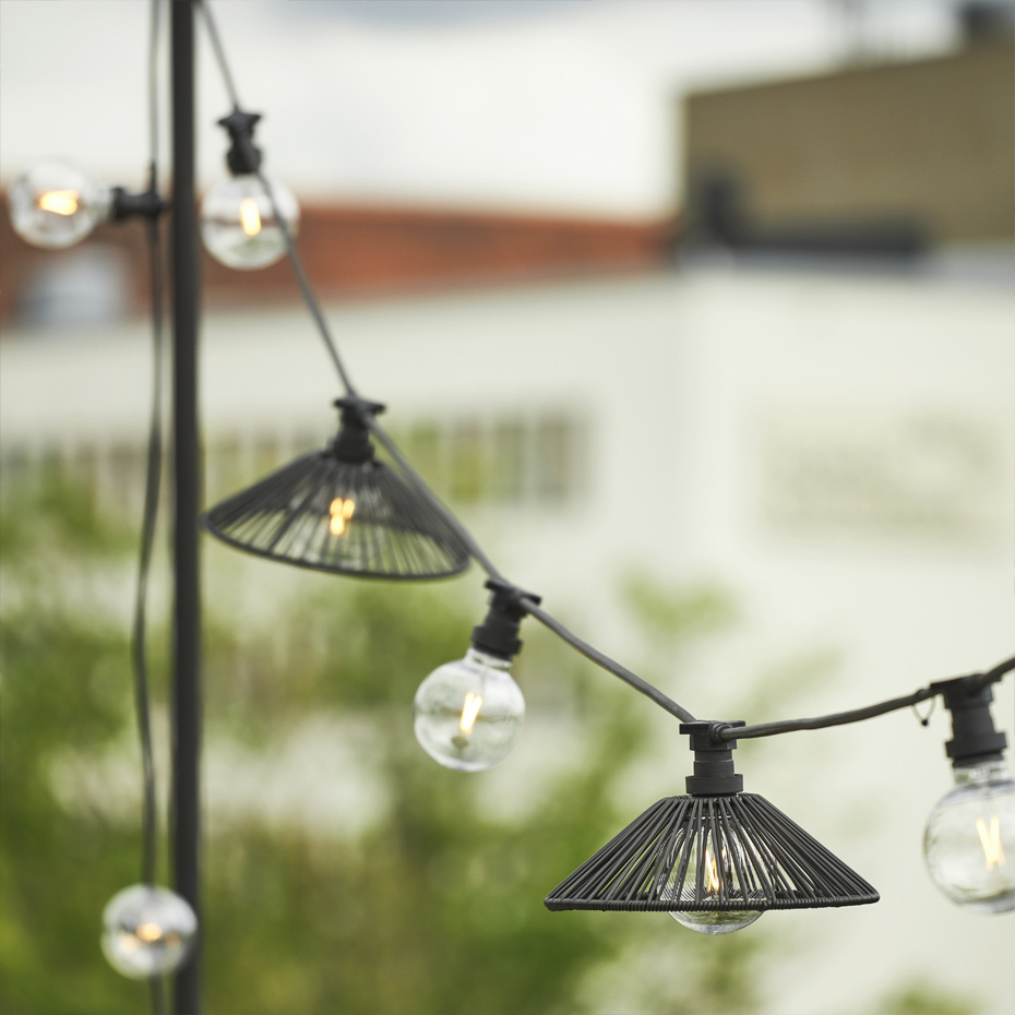 Vide Lampskärm Ø25cm Svart