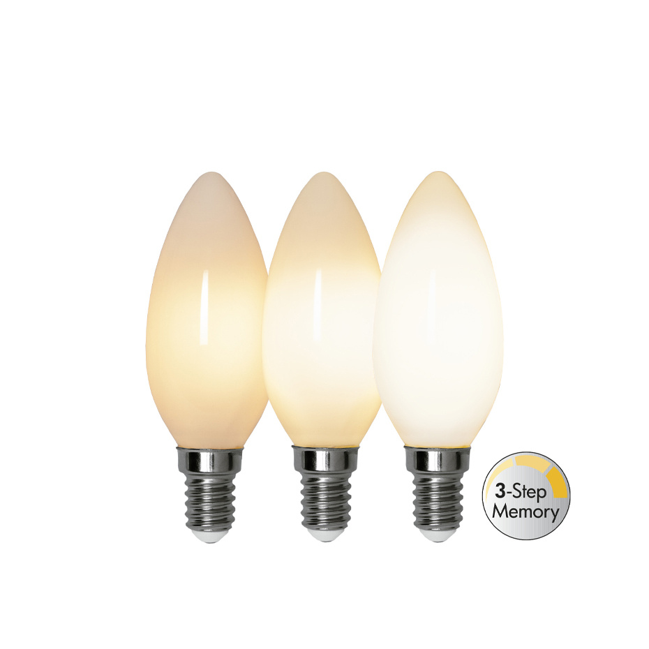 Opaque Filament 3-Step Memory LED Kron 4W (=34W) E14