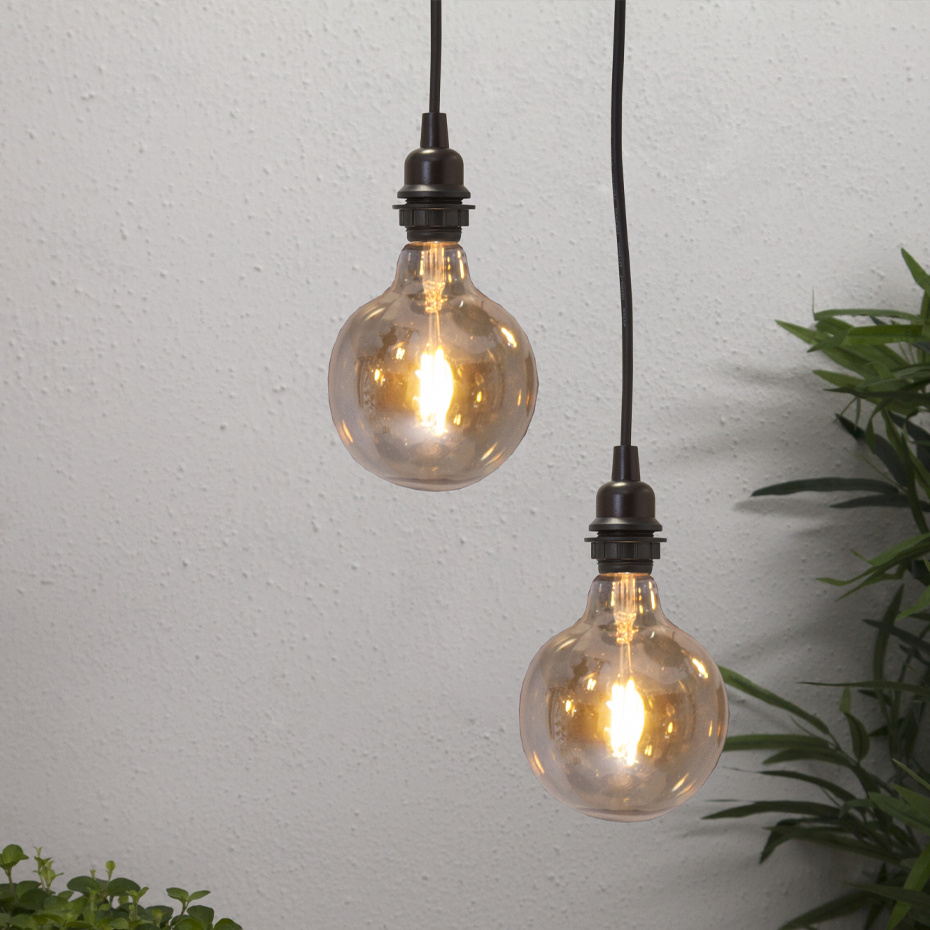 Lampupphäng Utomhus E27 5m Svart