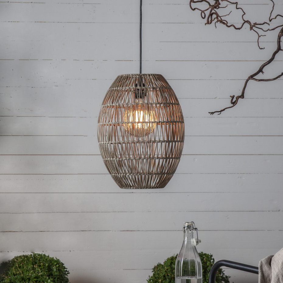 Lampupphäng Utomhus E27 5m Svart