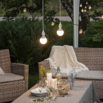 Lampupphäng Utomhus E27 2,5m Vit Lampupphäng Utomhus E27 2,5m Vit