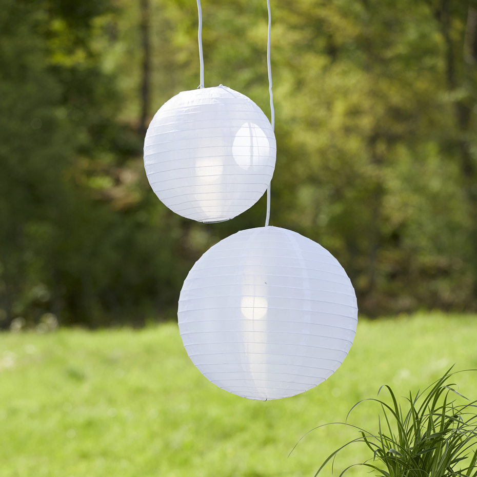 Lampupphäng Utomhus E27 2,5m Vit