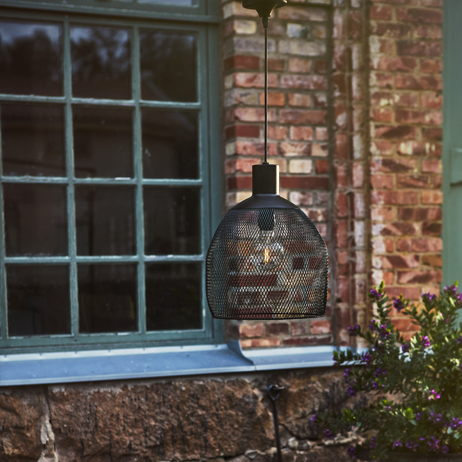 Sunlight Solcellslampa Ø29cm Svart