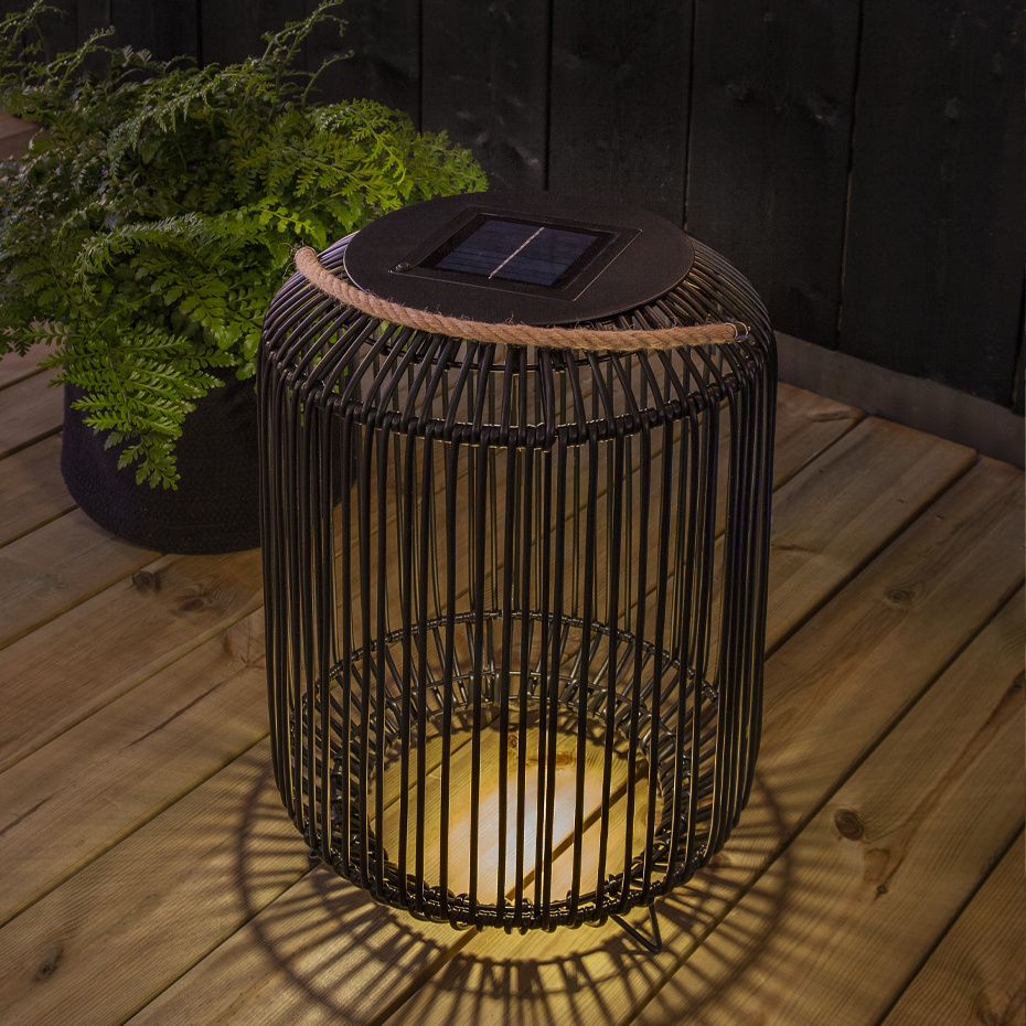 Sunlight Solcellslampa Ø34cm Svart