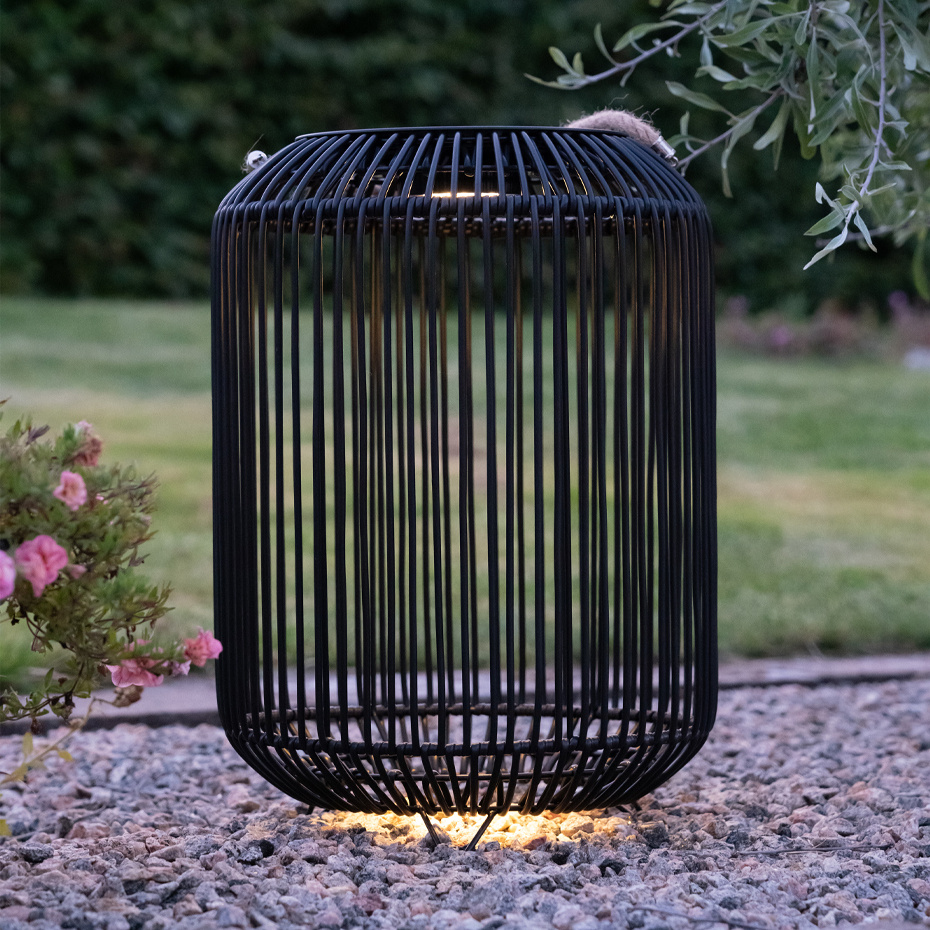 Sunlight Solcellslampa Ø34cm Svart