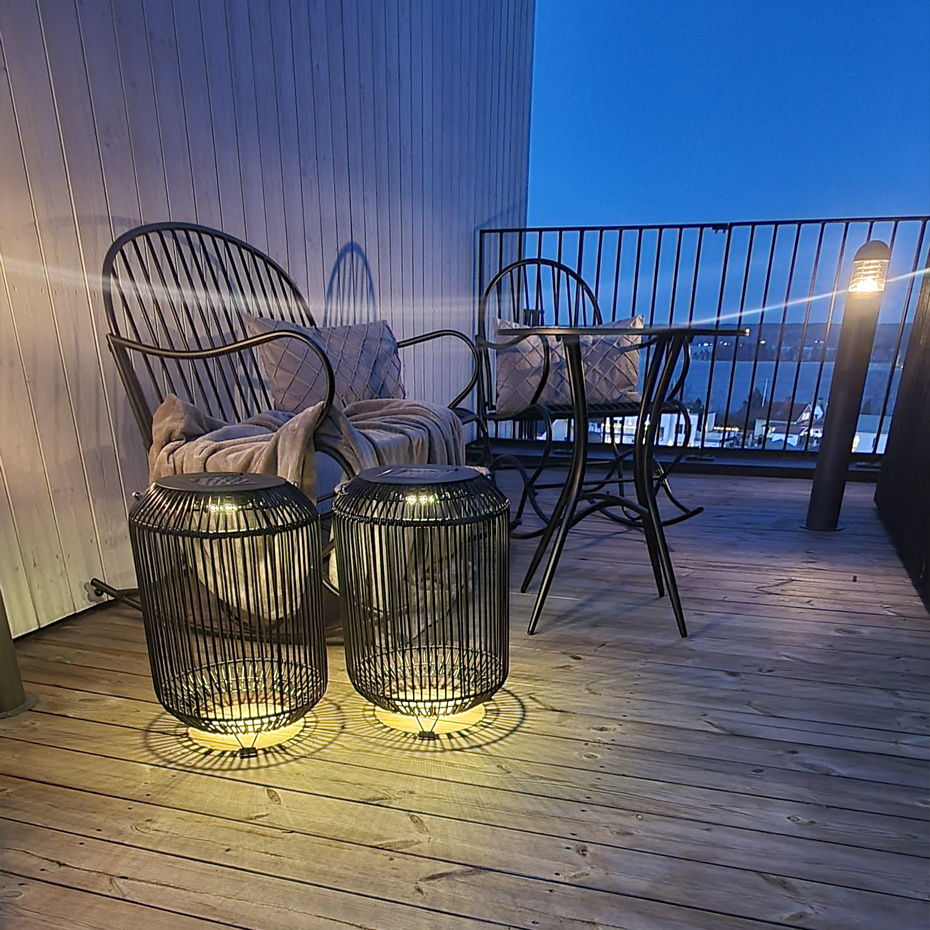 Sunlight Solcellslampa Ø34cm Svart