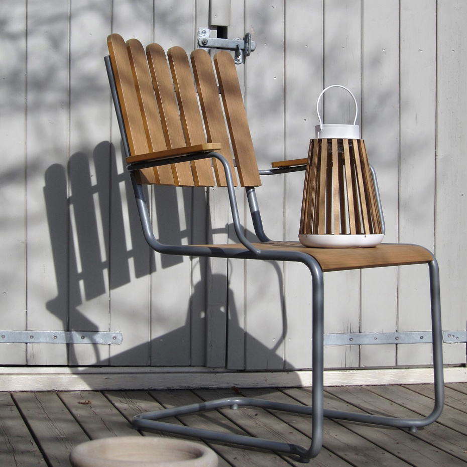 Catania Solcellslampa Vit/Trä