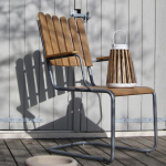 Catania Solcellslampa Vit/Trä Catania Solcellslampa Vit/Trä