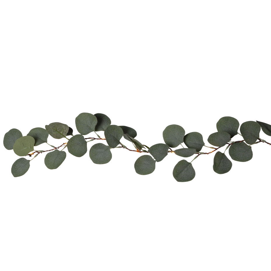 Girland Eucalyptus LED Ljusslinga 20 Ljus Grön