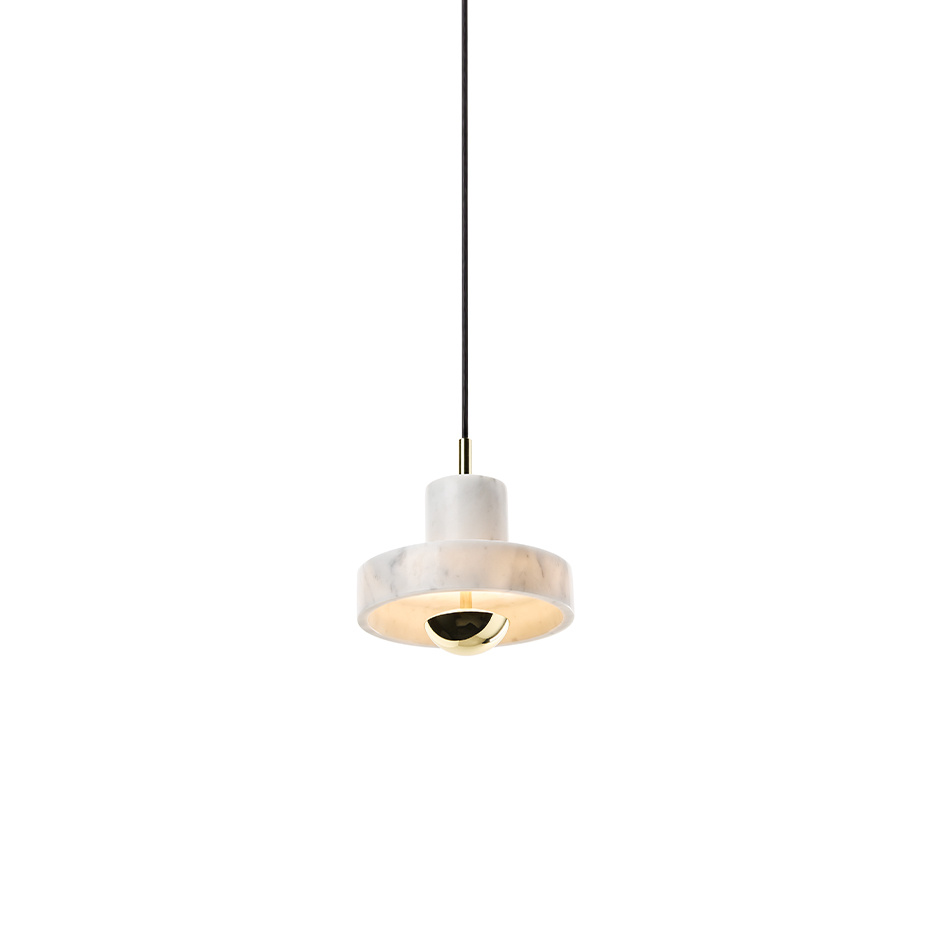 Stone LED Pendel Gold