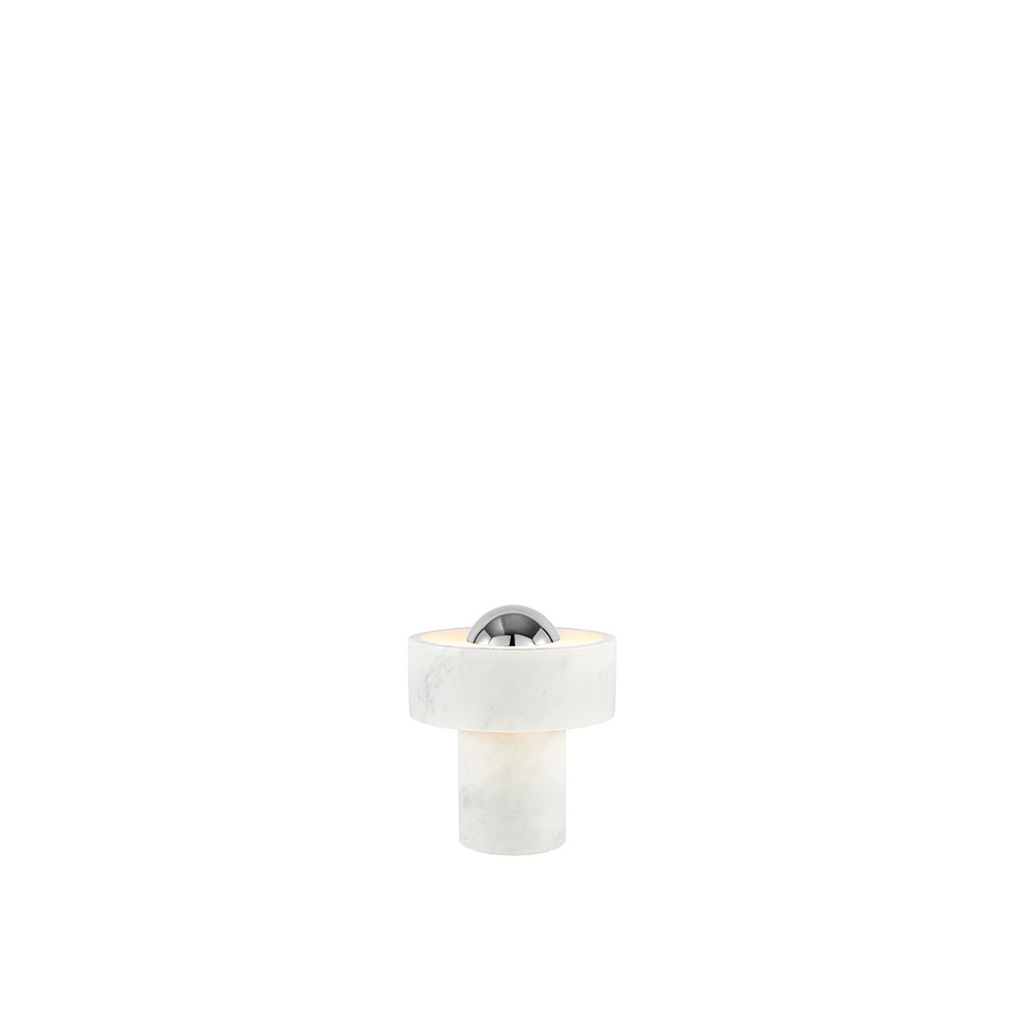 Stone Portable LED Bordslampa Silver