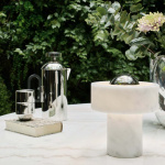 Stone Portable LED Bordslampa Silver Stone Portable LED Bordslampa Silver