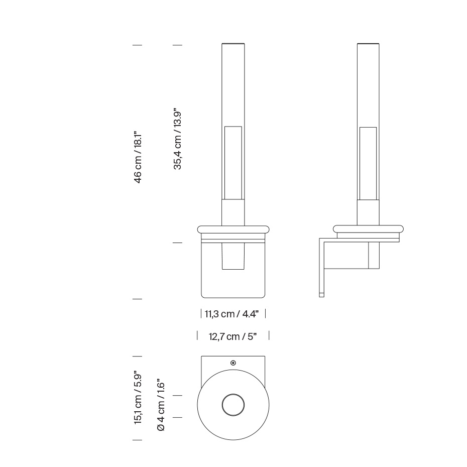 Sylvestrina Vägglampa Glossy Black
