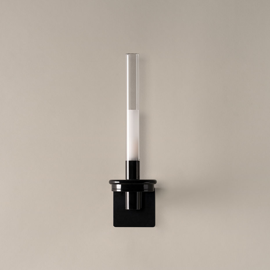 Sylvestrina Vägglampa Glossy Black