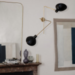 VV Cinquanta Twin Vägglampa Brass/Black VV Cinquanta Twin Vägglampa Brass/Black