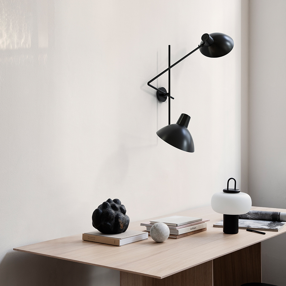 VV Cinquanta Twin Vägglampa Brass/White