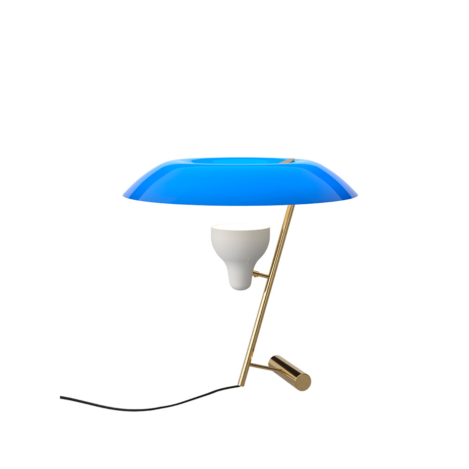 Model 548 Bordslampa Polished Brass/Azure