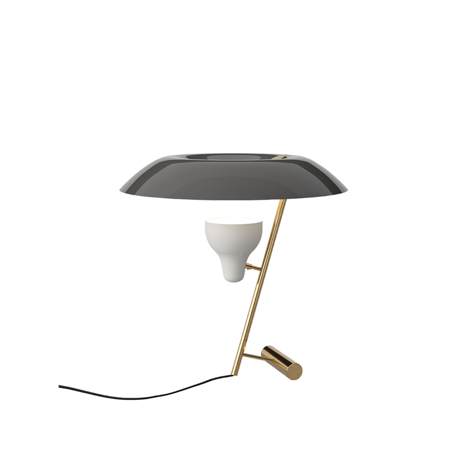 Model 548 Bordslampa Polished Brass/Grey