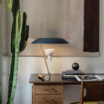 Model 548 Bordslampa Polished Brass/Grey Model 548 Bordslampa Polished Brass/Grey