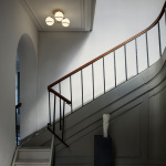 Model 2042/3 Taklampa Opal Glass/Black Model 2042/3 Taklampa Opal Glass/Black