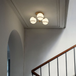 Model 2042/3 Taklampa Opal Glass/Black Model 2042/3 Taklampa Opal Glass/Black