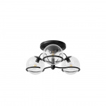 Model 2042/3 Taklampa Transparent Glass/Black Model 2042/3 Taklampa Transparent Glass/Black