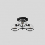 Model 2042/3 Taklampa Transparent Glass/Black Model 2042/3 Taklampa Transparent Glass/Black