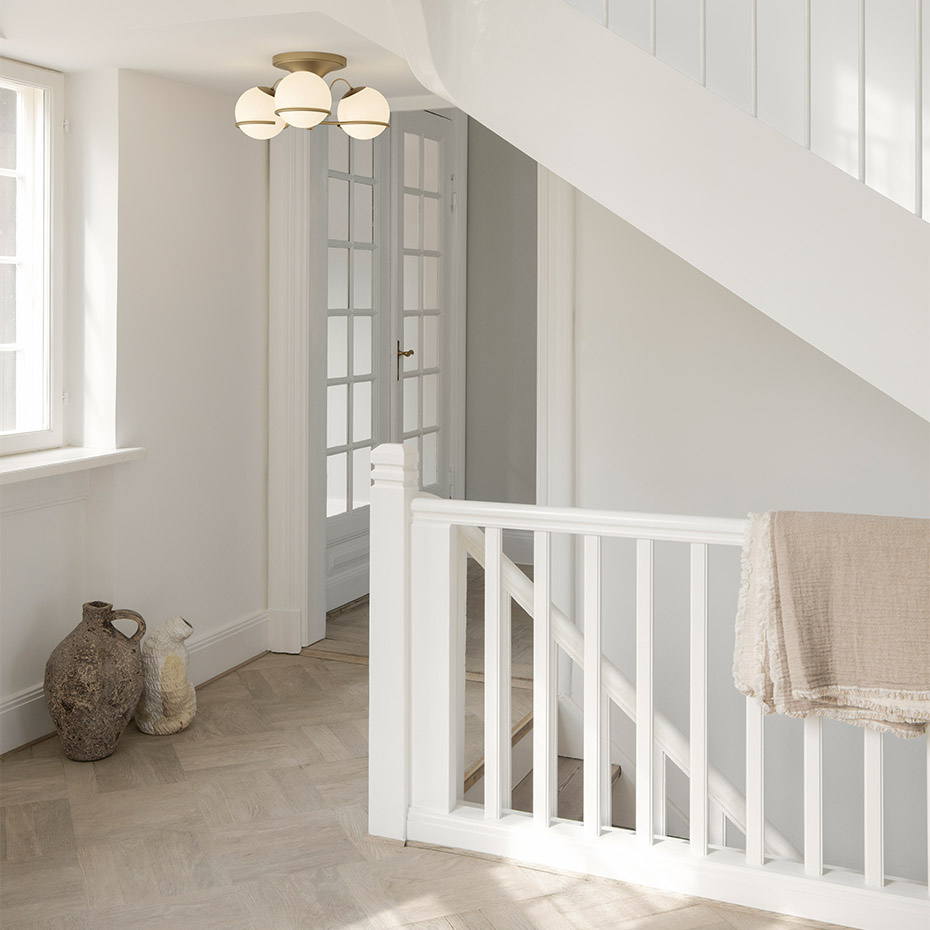 Model 2042/3 Taklampa Opal Glass/Champagne